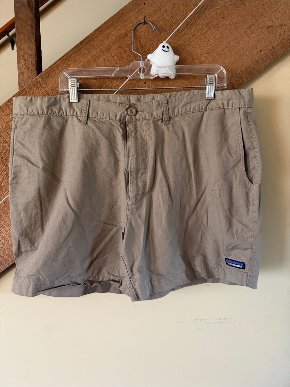Patagonia Men's Khaki Flat-Front Casual Shorts